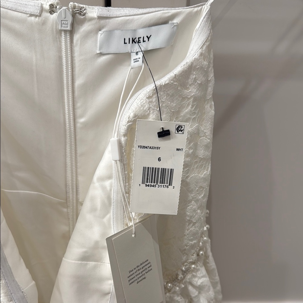 Likely Strapless White Dress